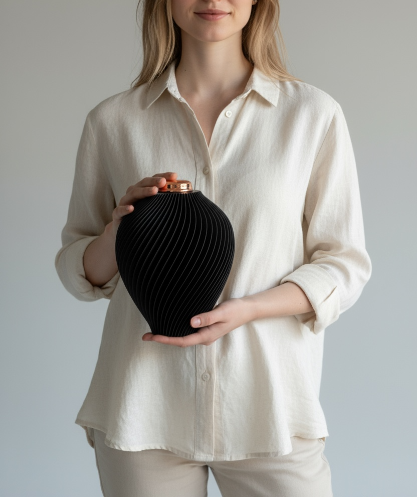 ÁNFORA VIENA | NEGRO MATE